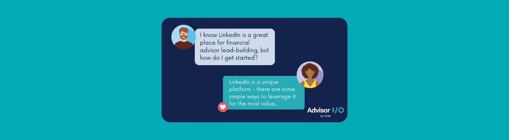 Support chat conversation where a client asks for help building leads on LinkedIn.